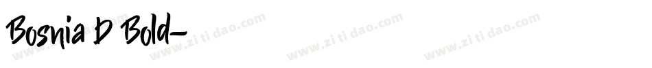 Bosnia D Bold字体转换